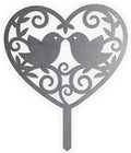 Animal Floral Metal Garden Stake | Raw Metal Patinas Over Time | Yard Art Decor Spring Summer Decorations Flower Bed Plant Stakes Marker (Bird) by BaumDesigns