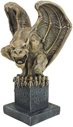 Design Toscano Abbadon Gothic Gargoyle Indoor/Outdoor Garden Statue on Celtic Base, 12 Inches Tall, Cast Stone Resin, Two Tone Stone Finish - Image 3