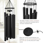 Sympathy Wind Chimes Personalized, 36inch Memorial Wind Chimes in Loving Memory, Loss of Loved Mom/Dad, Sympathy Gifts Wind Chime for Funeral Outdoor Deep Tone - Image 3
