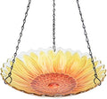 MUMTOP Hanging Glass Bird Bath Sunflower Outdoor Birdfeeder Garden Decor by MUMTOP