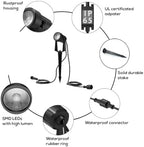Banord Outdoor Landscape Lighting, 8 Pack Outdoor Spot Lights, Low Voltage LED Landscape Lighting with Transformer for Yard, Plant, Lawn, Garden, IP65 Waterproof & 2700K Warm White - Image 2