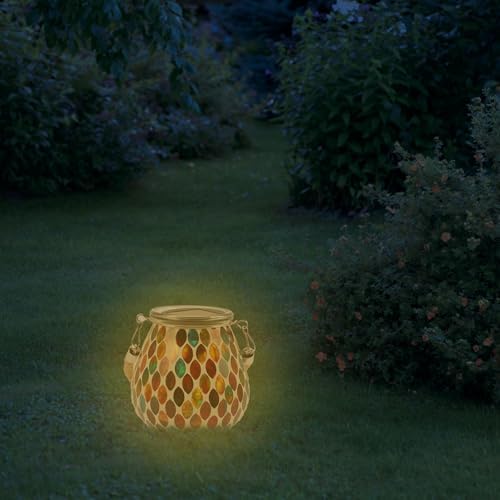 Jar Solar Outdoor Light Waterproof Glass Red Lantern Ornament - Image 5