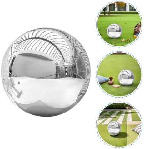 Stainless Steel Gazing Globe 225mm Mirror Polished Reflective Outdoor Decor - Image 7