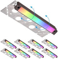 LEONLITE 8-Pack RGBCW 7 Inch LED Hardscape Lighting, Color Changing by LEONLITE