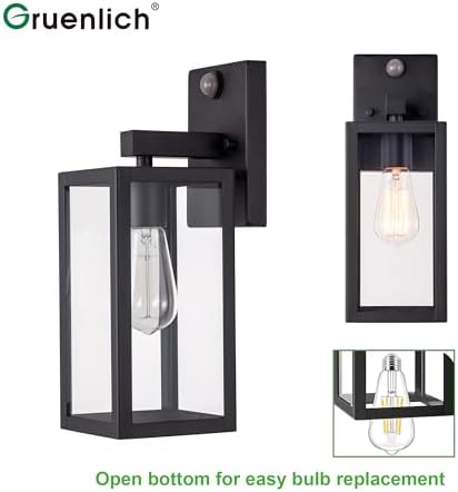 GRUENLICH Outdoor Wall Light Fixture Dusk to Dawn, PIR Motion - Image 4