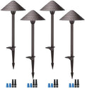 LEONLITE 4-Pack 5CCT LED Low Voltage Landscape Path Lights, 12-24V AC/DC by LEONLITE