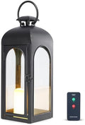 Bdor Decorative Outdoor Lantern Candle,Black Lantern Remote,16 Inch,1 Pack by Bdor