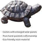 Solar Powered Turtle Water Fountain Spitter, Pond Spitter,Outdoor Resin Turtle Statue, Hand-Painted Garden Decor Fountain for Pond, Patio, Backyard, Pool, Water Feature Decoration - Image 4