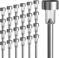 GIGALUMI 24 Pack Solar Lights Outdoor Waterproof, Stainless Steel by GIGALUMI