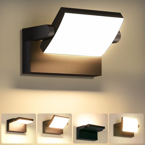 40W Outdoor LED Wall Light with 350° Rotatable Panel by GXXGLEDWallLights
