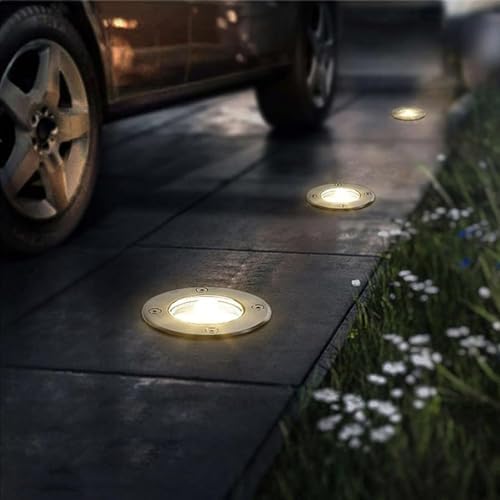 Submersible LED Fountain Lamp - Outdoor Buried Lights, IP68 Waterproof Stainless Steel LED Pond Spotlight, 12/24V Low Voltage Floor Lamp, with Remote Control(12V,18w) - Image 7