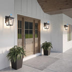 Dusk to Dawn Outdoor Wall Sconce, Black Exterior Wall Lantern Light - Image 5