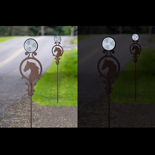 Touch of Class Pathways Driveway Marker Stake, Horse, Bronze, Set of 2 - Image 2
