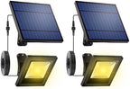 Solar Flood Lights Outdoor 3000K for Porch, Backyard, 2 Pack by OusamLED