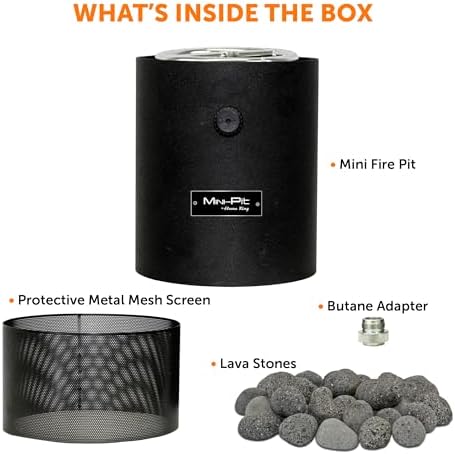 Flame King Mini Tabletop Fire Pit, Dual Fuel Propane and Butane, Smokeless Odorless Flame, Portable Great for Outdoor - Image 6