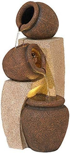 John Timberland Cascading Jugs 30" High Indoor-Outdoor LED Large Fountain - Image 5