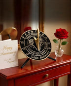 Brass Sundial with Pedestal for 50th Wedding Anniversary - Image 4