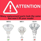 5W MR16 LED Landscape Light Bulbs, Low Voltage 12V 50W Halogen Replacement for Outdoor Landscape Spotlight and Track Light, GU5.3 Bi-Pin Base, Daylight White 4000K, Non-Dimmable, (Pack of 10) - Image 6