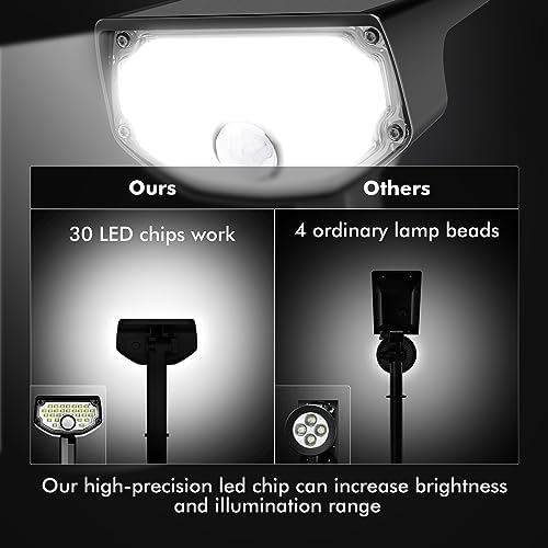 AloftSun Solar Motion Sensor Outdoor Lights,Solar Lights Outdoor Waterproof - Image 7