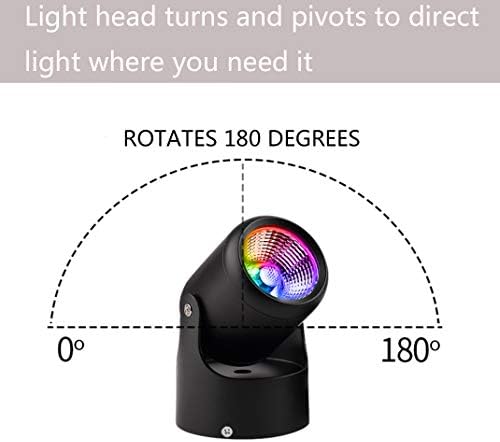 Kiven LED Flood Light 7W Background Light US Plug RGB Light with Remote Control,Indoor Color Changing Floodlight Uplight for Party,Halloween,Christmas - Image 4