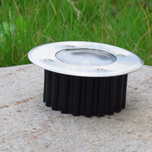 DOITOOL Flat Solar Lights Outdoor Pathway: 4PCS Lights Outdoor Waterproof Solar Ground Lights - Solar Disk Light for Pathway, Yard, Lawn - Image 6