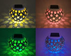 yuans Solar Table Light, Solar Mosaic Lights Color Changing Solar Glass Ball Garden Lights Waterproof Solar Night Lights Table Lamps (C) - Image 7