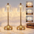 Small Vintage Cordless Table Lamp (Clear, 2 Pack) by Unknown
