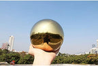 35cm/13.8 inch Diameter Gazing Globe Mirror Ball,Gold Golden Stainless Steel Polished Reflective Smooth Garden Sphere,Colorful and Shiny Addition to Any Garden or Home - Image 4
