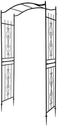 Outvita Black 7.5FT Steel Garden Arch Trellis for Climbing Vines & Roses by Outvita