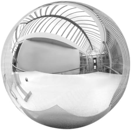 Mirror Ball Gazing Globe 225mm Stainless Steel Reflective Sphere by Unknown