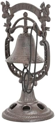 Sungmor Classic Cast Iron Tabletop Hand Bell Dinner Bell - Lovely Squirrel Shape Service Bell - Wrought Iron Rattle Table Ornaments - Perfect for Restaurant Bar Cafes by Sungmor