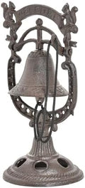 Sungmor Classic Cast Iron Tabletop Hand Bell Dinner Bell - Lovely Squirrel Shape Service Bell - Wrought Iron Rattle Table Ornaments - Perfect for Restaurant Bar Cafes by Sungmor