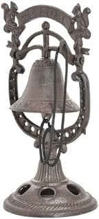 Sungmor Classic Cast Iron Tabletop Hand Bell Dinner Bell - Lovely Squirrel Shape Service Bell - Wrought Iron Rattle Table Ornaments - Perfect for Restaurant Bar Cafes by Sungmor