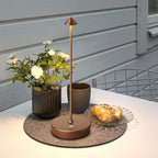 2P Cordless Rechargeable Led Table Lamp Battery Operated Light Coffee - Image 2