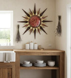Regal Art & Gift Large Metal Sun Wall Decor, Indoor & Outdoor Sunburst Art - Image 4