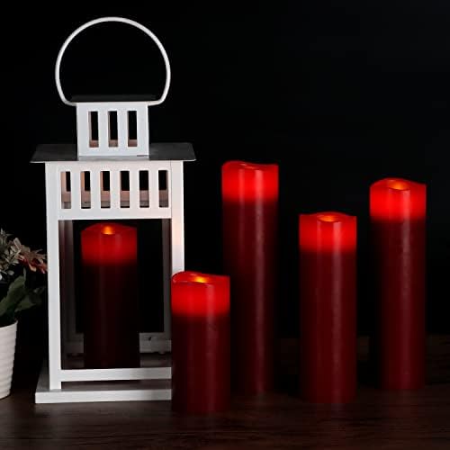 Vinkor Flameless Candles (Burgundy Set of 9) - Image 5