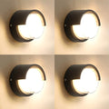 Outdoor Wall Light, Black, 4 Pack by Scpitw