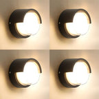 Outdoor Wall Light, Black, 4 Pack by Scpitw