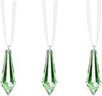 SunCatchers for Windows Swarovski Crystals Light Green Drop Prisms Hanging Ornament Pendants, 3-Pcs by CrystalPlace