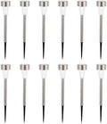 12pcs Solar Powered Path Lights Stainless Steel Waterproof for Yard Garden by STAHAD