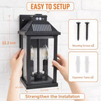 Solar Porch Lights Outdoor: Solar Wall Sconce Lights with Motion Sensor - Image 6