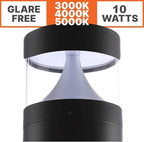 Bollard Light 39", 120-277V, 10W, 3CCT 3000-5000 Kelvin, Flat - Image 2