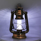 YAKii LED Vintage Lantern Metal Hanging Hurricane 12 LED Dimmer Switch Cold White Battery Operated Power Outage Indoor Camping Lighting Outdoor Brooklyn (Copper 2 Pack) - Image 3