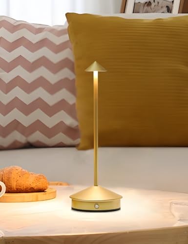 LED Rechargeable Cordless Table Lamps Gold - Image 6