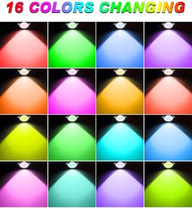 Christmas RGBW Outdoor Spotlights for Yard, 10W Color Changing Landscape Lights with Remote Control 120V LED Landscape Lighting Waterproof Spotlight with Plug Tree Garden Path Decoration(2Pack) - Image 4