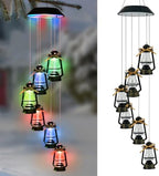 Hanging Solar Lantern Wind Chime for Outside,Christmas Decorations Outdoor by HomeGardenDecorations