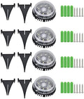 Fafeicy 4Pcs Solar Ground Lights Outdoor Solar Color Gradient Pathway Lights 8 LEDs Disk Solar Deck Lights Landscape Lights for Outdoors by Fafeicy