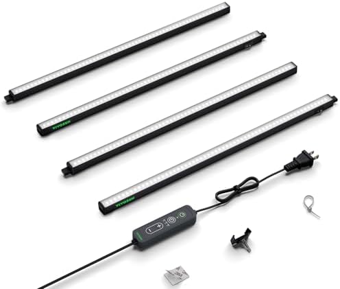VIVOSUN T5 Grow Lights for Indoor Plants, 5000K Full Spectrum, 2FT by VIVOSUN
