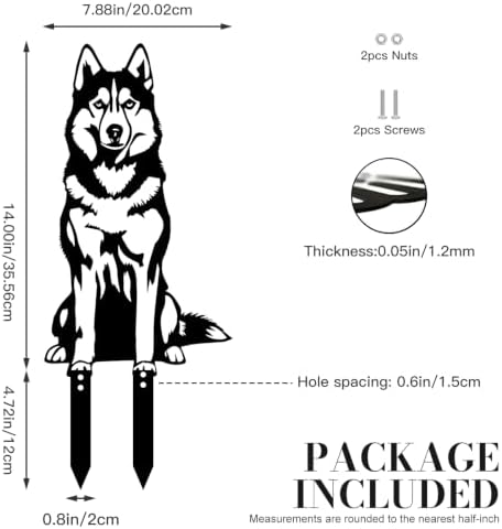 10" Pomeranian Statue Garden Stake - Image 4