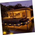 4 Pack Solar Ground Lamps, Outdoor Disc Lights, Black - Image 2